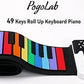 MTech 49-key Roll Up Silicone Electronic Piano Rechargeable Waterproof