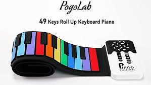 MTech 49-key Roll Up Silicone Electronic Piano Rechargeable Waterproof