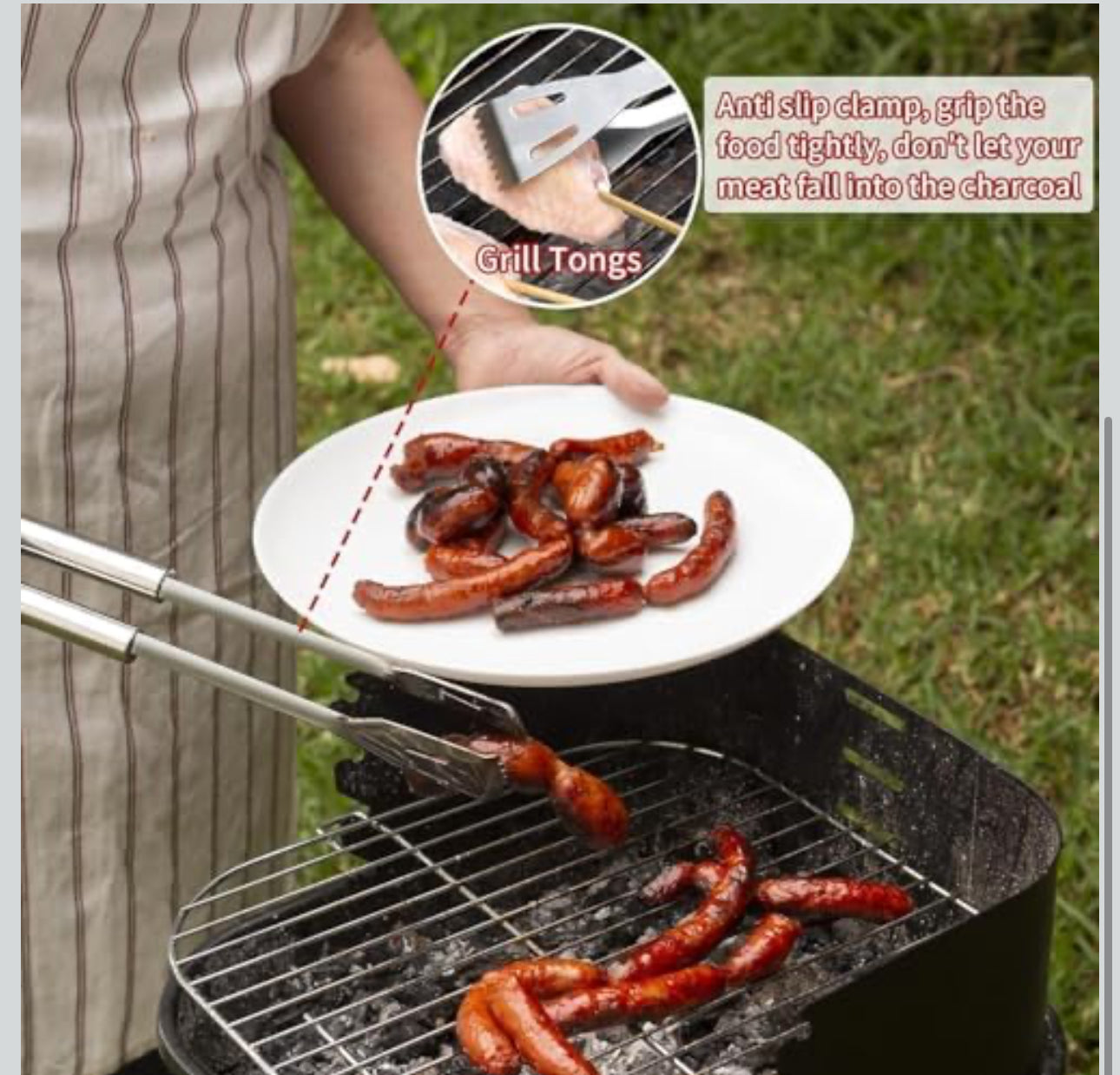 MHome Stainless Steel 20pc Braai/BBQ Tool Set