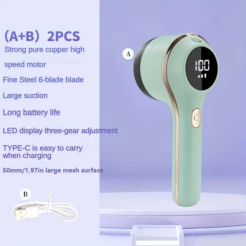 Electric Lint Remover, USB Rechargeable , Power Lint Shaver, LED Display
