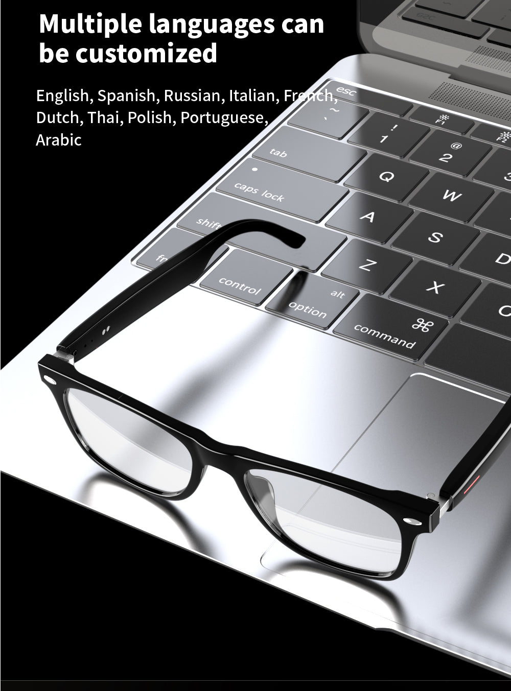 SENBONO E13 Waterproof Smart Glasses Wireless bluetooth Bone Conduction Glass Camera HD Music Audio Headset Eyewear