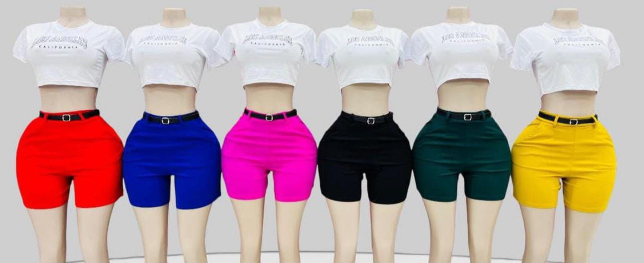 Womens High Waist Slim Pull On Shorts with Tummy Control Dressy Office Butt Sculpting Shorts-Various Colours