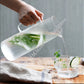 Glass Pitcher With Bamboo Lid