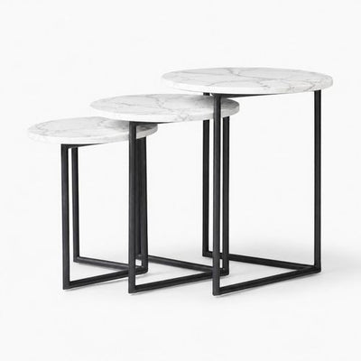 MFURN Minimalist Nesting Table 3pc Set-Various Colours