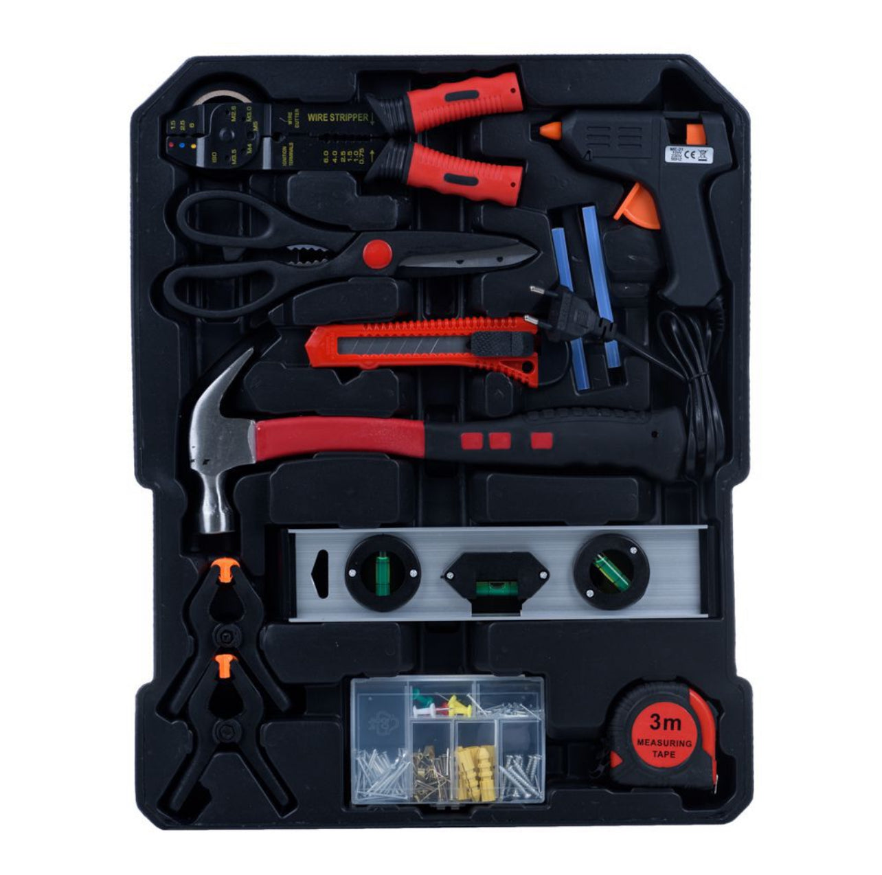 Toolkit Complete with Roller Carry Care - 187pc