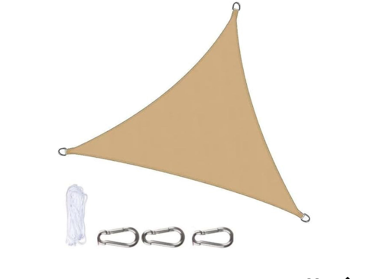 MHome Sunshade Net Triangular UV Protection, For Outdoor Patio, Garden Gazebo, Pool Decks-Various Options