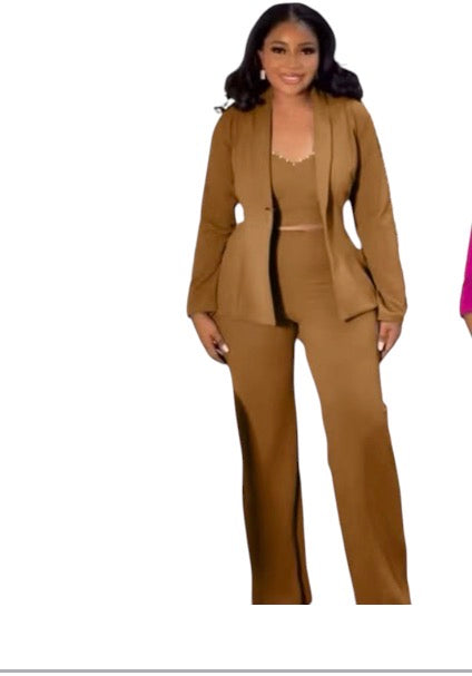 Ladies 3pc Boss Suit-Various Colours