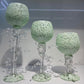MHome Candle Holder Chalice Elegant Glittering Glass 3pc Set-Various Options