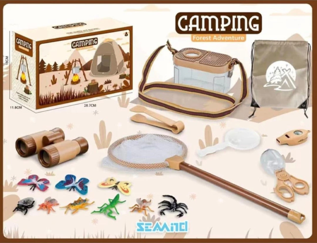 Pretend Play Camping Set Kids Outdoor Campfire Toy Camping Gear Toys for Children Picnic Utensils Toy Set Realistic Campfire Toy for Kids Outdoor Play Camping Toys Kids Camping Toy Set Pretend Play