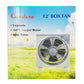 Condere Box Fan FS40-F12 12" - Powerful Desk Fan with 3 Speeds, 60-Min Timer, Oscillation, and Cool Air Flow for Home, Travel, and Window Use
