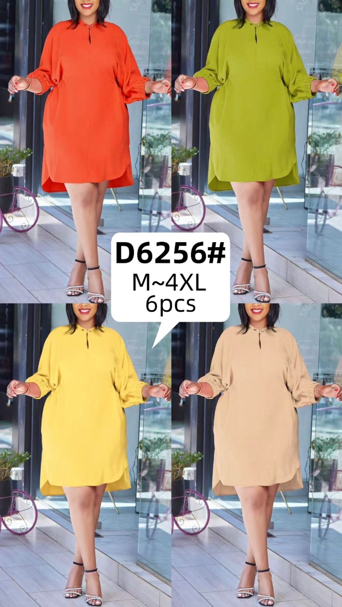 Ladies Long Sleeved Tunic Styled Dress-Various Options