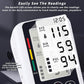 Blood Pressure Monitors Large Screen for Home use with Cuff Arm,Automatic Blood Pressure Machine Upper Arm for 2 Users BP Machine with Battery, White