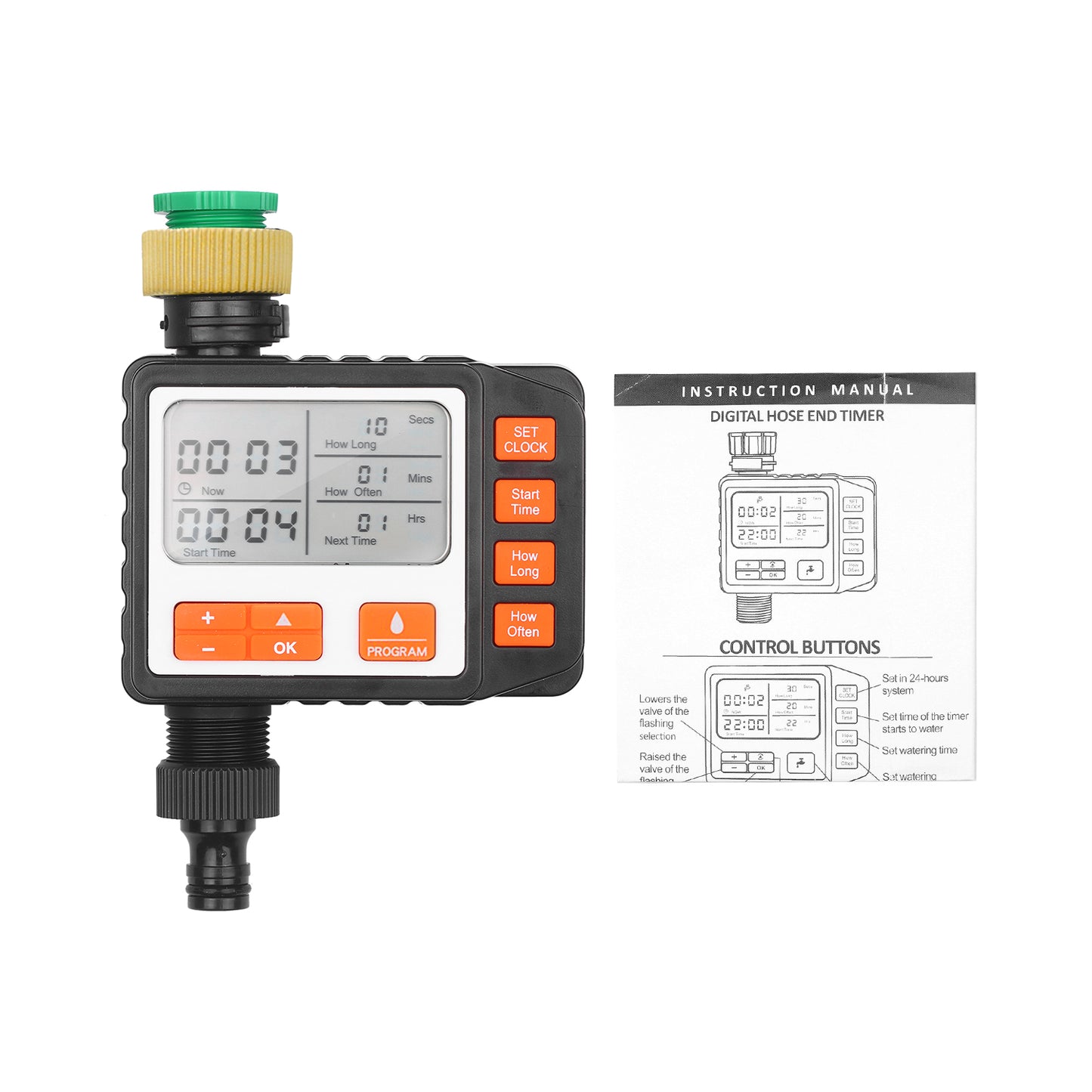 Large LCD Screen Watering Timer Programmable Irrigation System for Garden