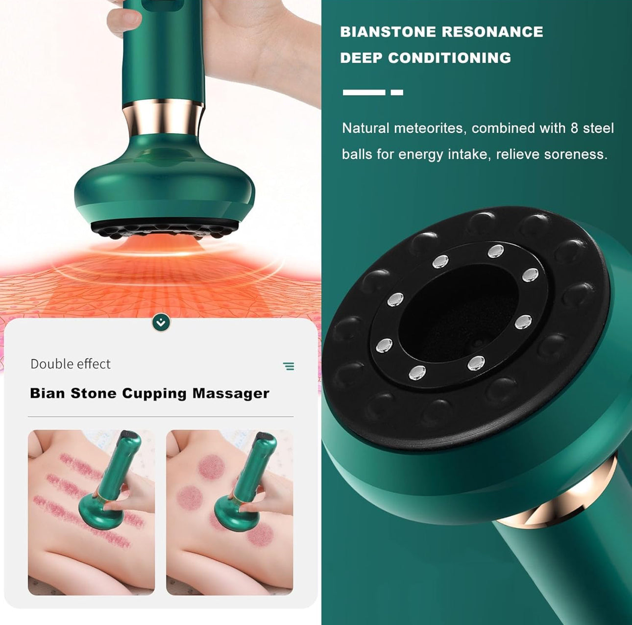 Intelligence Stone Cupping Massager,Electric Gua Sha Instrument