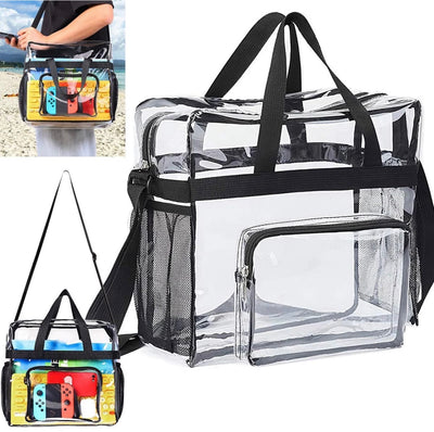 Clear Shoulder Crossbody Bag Stadium Approved See Through Transparent Handbag