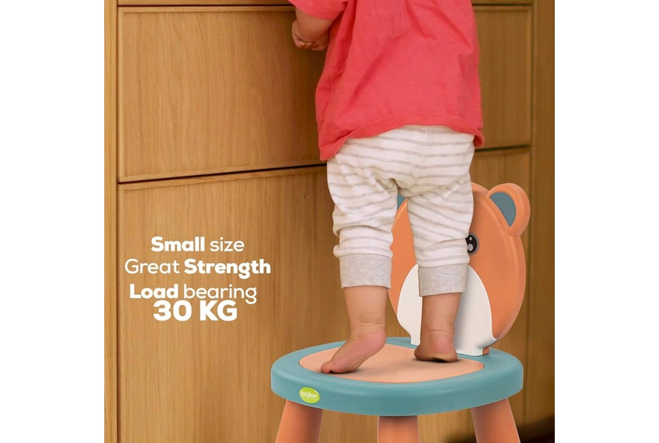 Teddy Baby Chair for Kids Study Table Chair with Non-Slip Base & High Backrest | Booster Seat for Baby | Home School Kids Chair for Baby Toddlers 1 to 5 Years Boys Girls