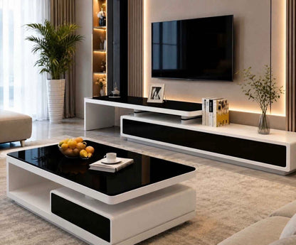 MFURN Modern TV Stand & Coffee Table Combo