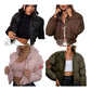 Ladies Cropped Puffer Jackets-Various Colours