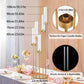 MHome Gold 5-Arm Floor Candelabra Candle Holder – Tall Wedding & Event Décor Stand