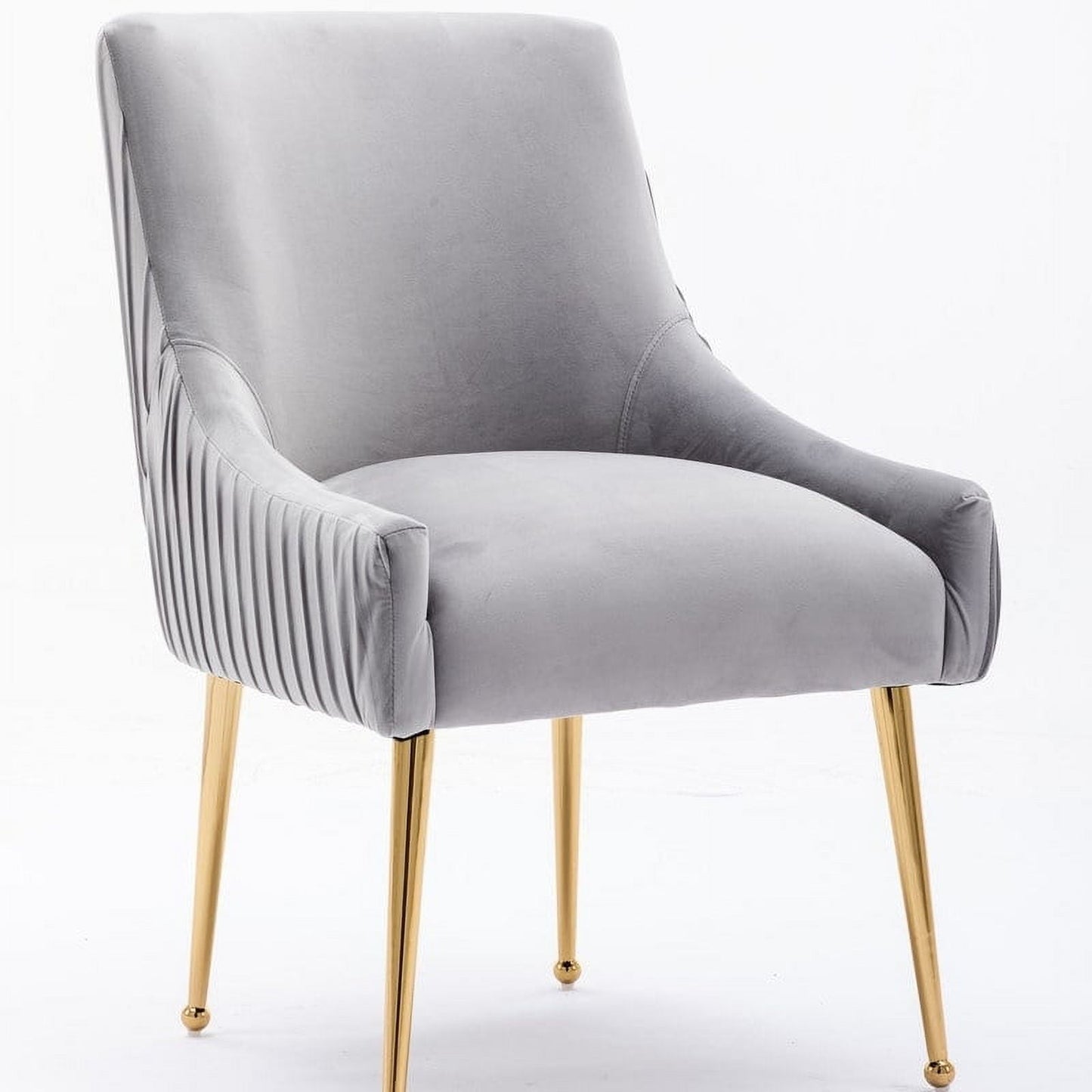 MFurn
Trendy Dining Arm Chair with Stainless Steel Golden Legs - Elegant Upholstered Seating - Various Options