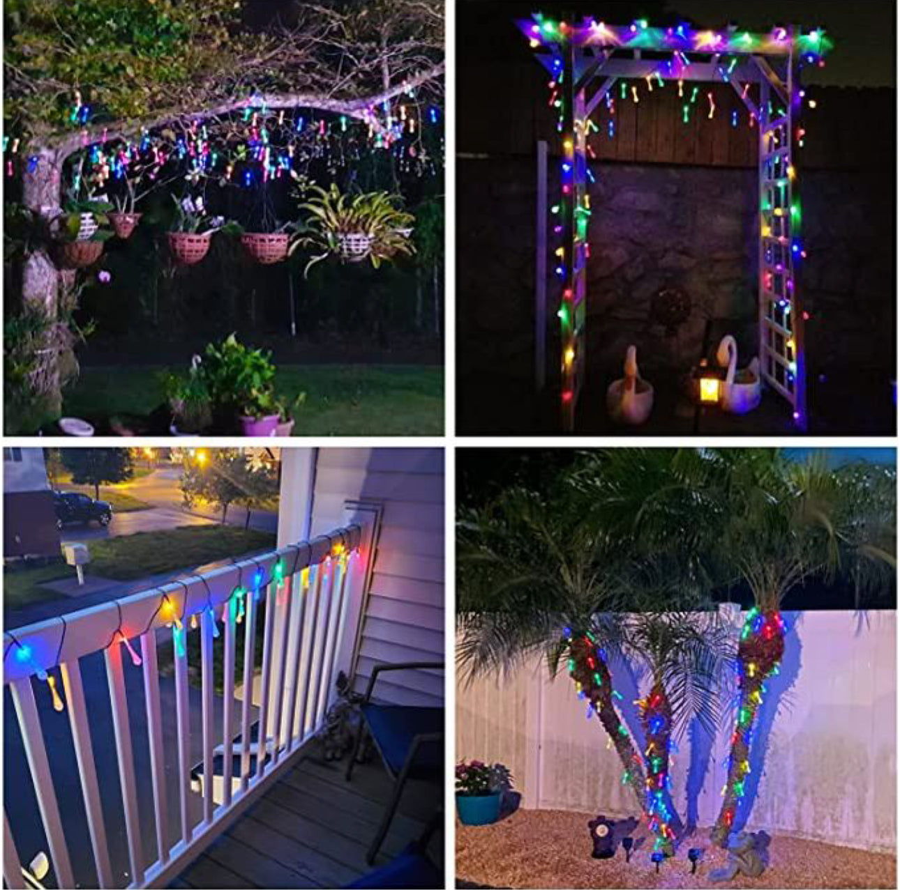 Christmas LED Solar Powered Water Drop Fairy Light - 6M