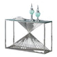 Glass Console Table Stainless Steel Frame