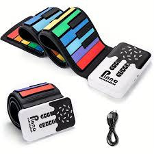 MTech 49-key Roll Up Silicone Electronic Piano Rechargeable Waterproof