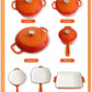 MHome 11 Piece Enameled Cast Iron Modern Non-Stick Cookware Set-Various Colours