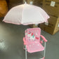 MBaby Kids Folding Animal Chair – Lightweight, Portable & Adorable With Umbrella- Various Colours
