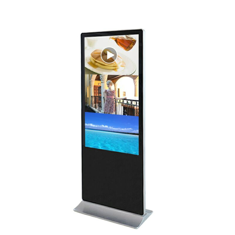 55 Inch LCD Digital Signage Media Player Indoor Floor Standing Display