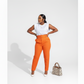 Ladies High Waisted Formal Ankle Trousers-Various Colours