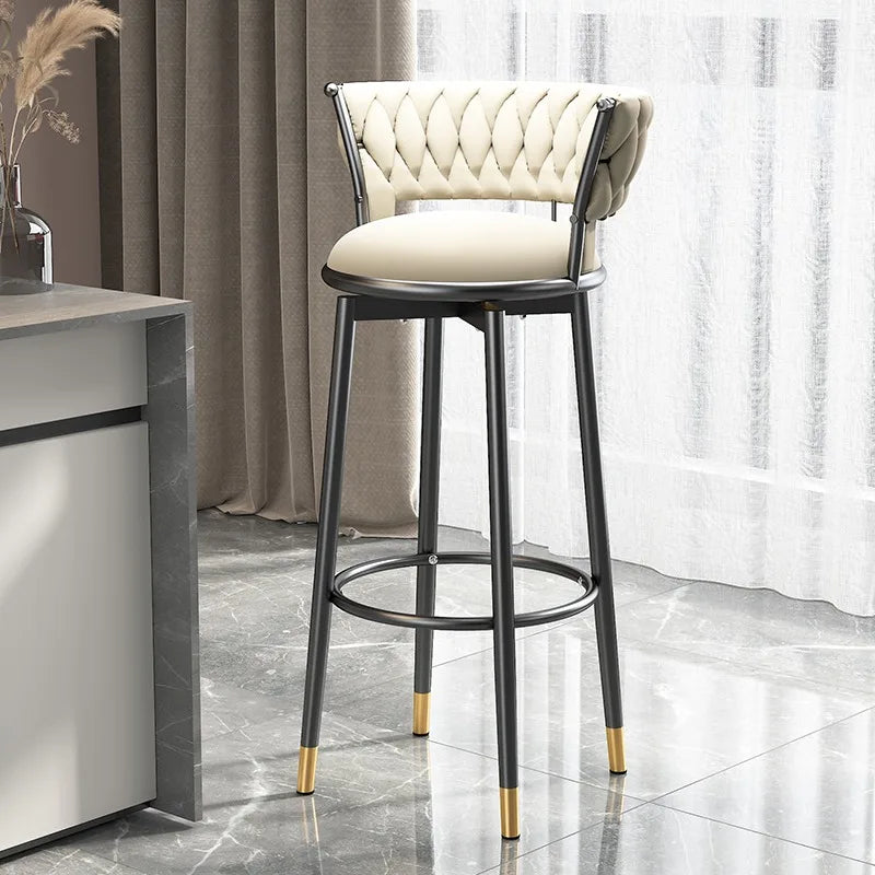 MFurn Luxury Velvet Swivel Bar Stool-Various Colours
