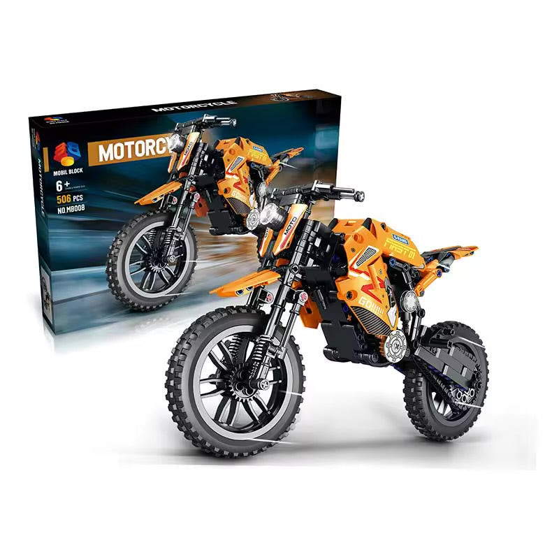 Building Blocks Motocross Bike Kit 506pc