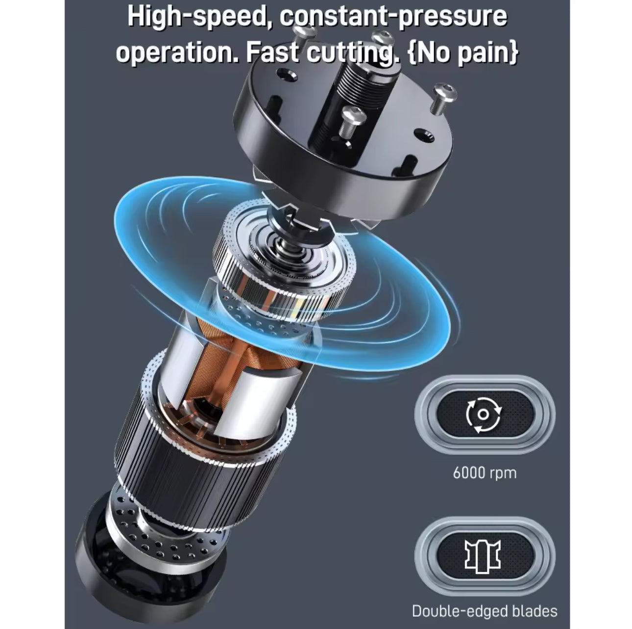 Double Edged Head Electric Nose Hair Trimmer