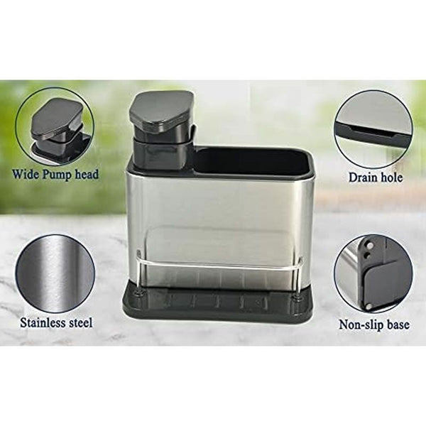 Stainless Steel Soap Dispenser & Sink Organiser
