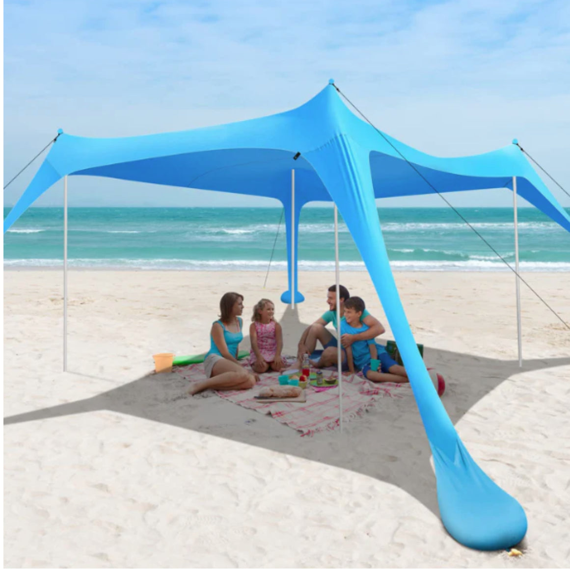 MHome Beach Tent Sun Shelter – UV Protection Outdoor Canopy 3x3M