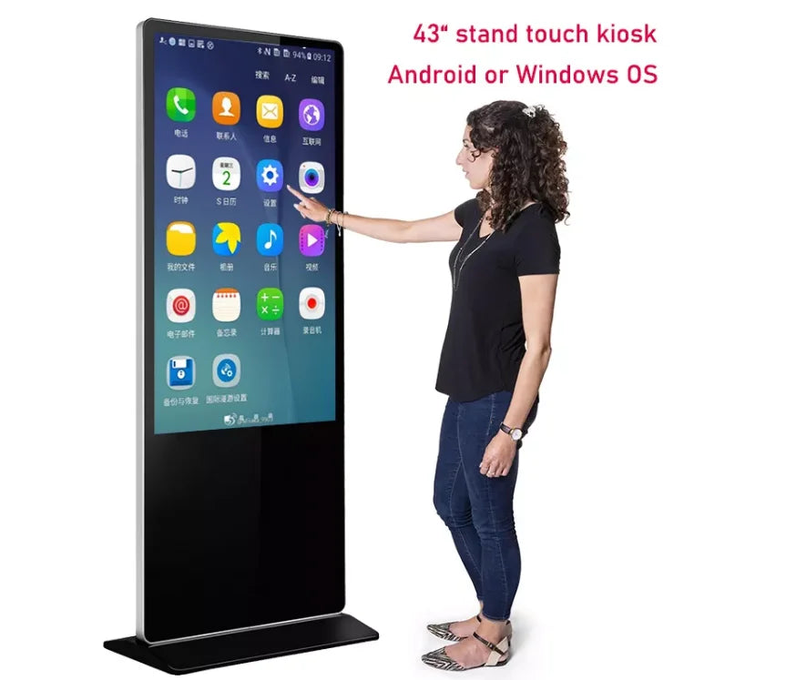 Digital Signage Android Media Player Indoor Floor Standing Display 43inch