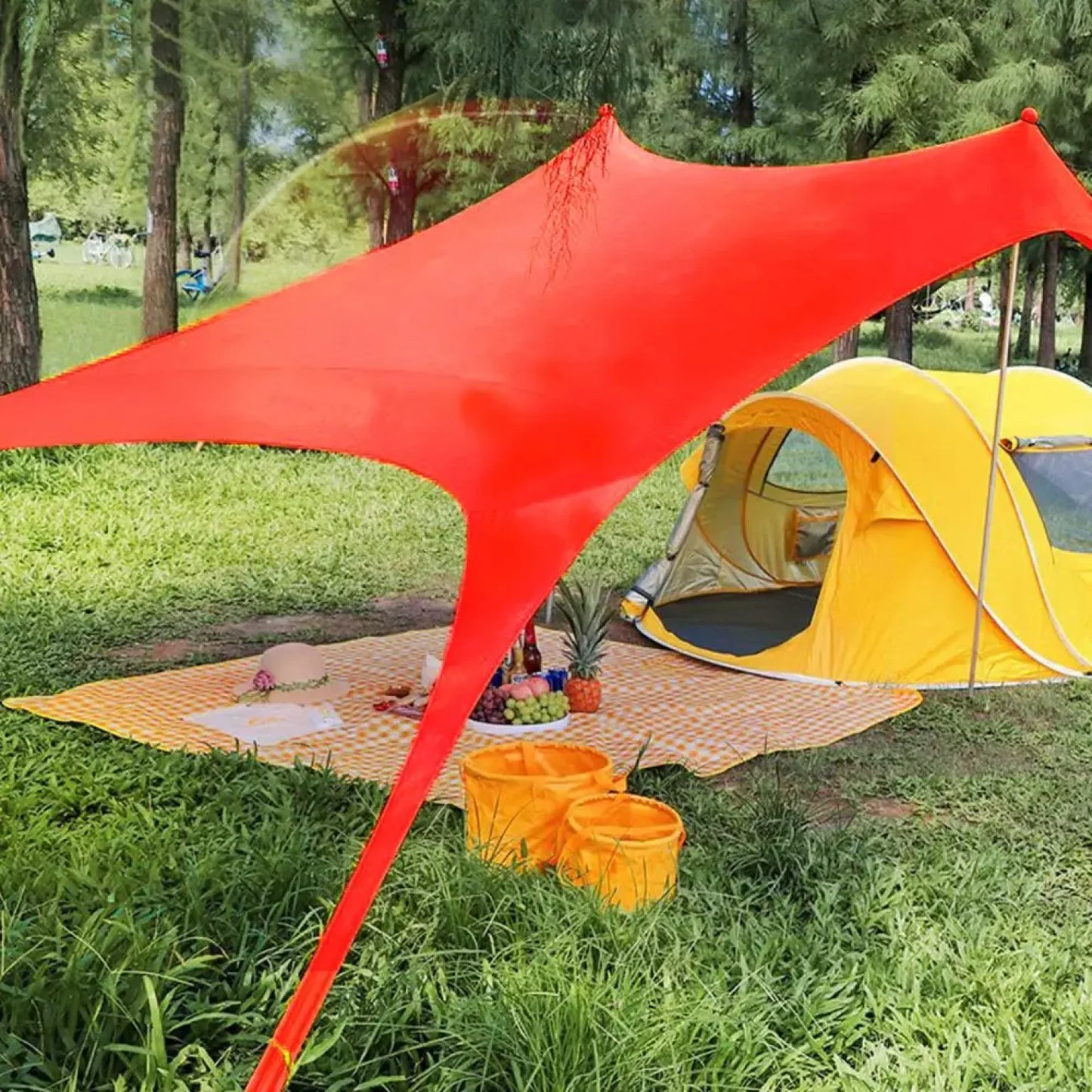 MHome Beach Tent Sun Shelter – UV Protection Outdoor Canopy 3x3M