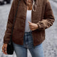 Ladies Cropped Corduroy Puffer Jacket-Various Colours