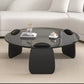 Living Room Coffee Tables Floor Modern Elegant Glass Bedroom Coffee Tables Center Round Home Furniture 2pc Nesting Set