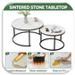 MFURN Round Nesting Table Set 2pc Sintered Top-Various Colours