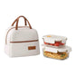 MHome Glass Lunch Box Set with Insulated Carry Bag – 3 Piece Meal Prep Container Set