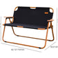Double Camping Chair 2-Person Folding Chairs Portable Outdoor Fishing Chair for Patio Lawn Beach Yard Garden
