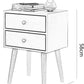 MFurn Nordic Bedside Nightstand – Modern Small Table with Drawer