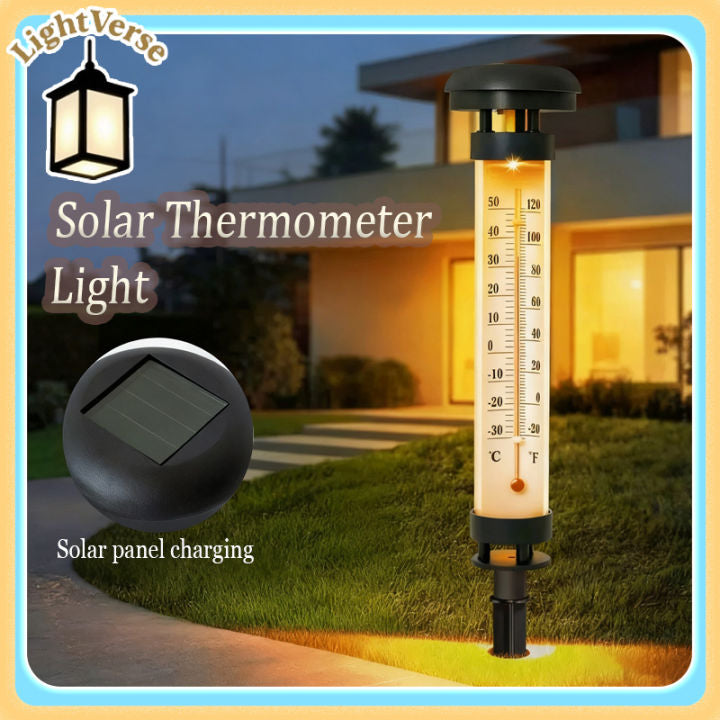 MHome Solar Powered Ground Thermometer