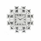 Mirror Wall Clock Modern Design Big Size Diamond Wall Clocks Home Decor Silent Luxury Gold Glass Living Room Decoration Gift