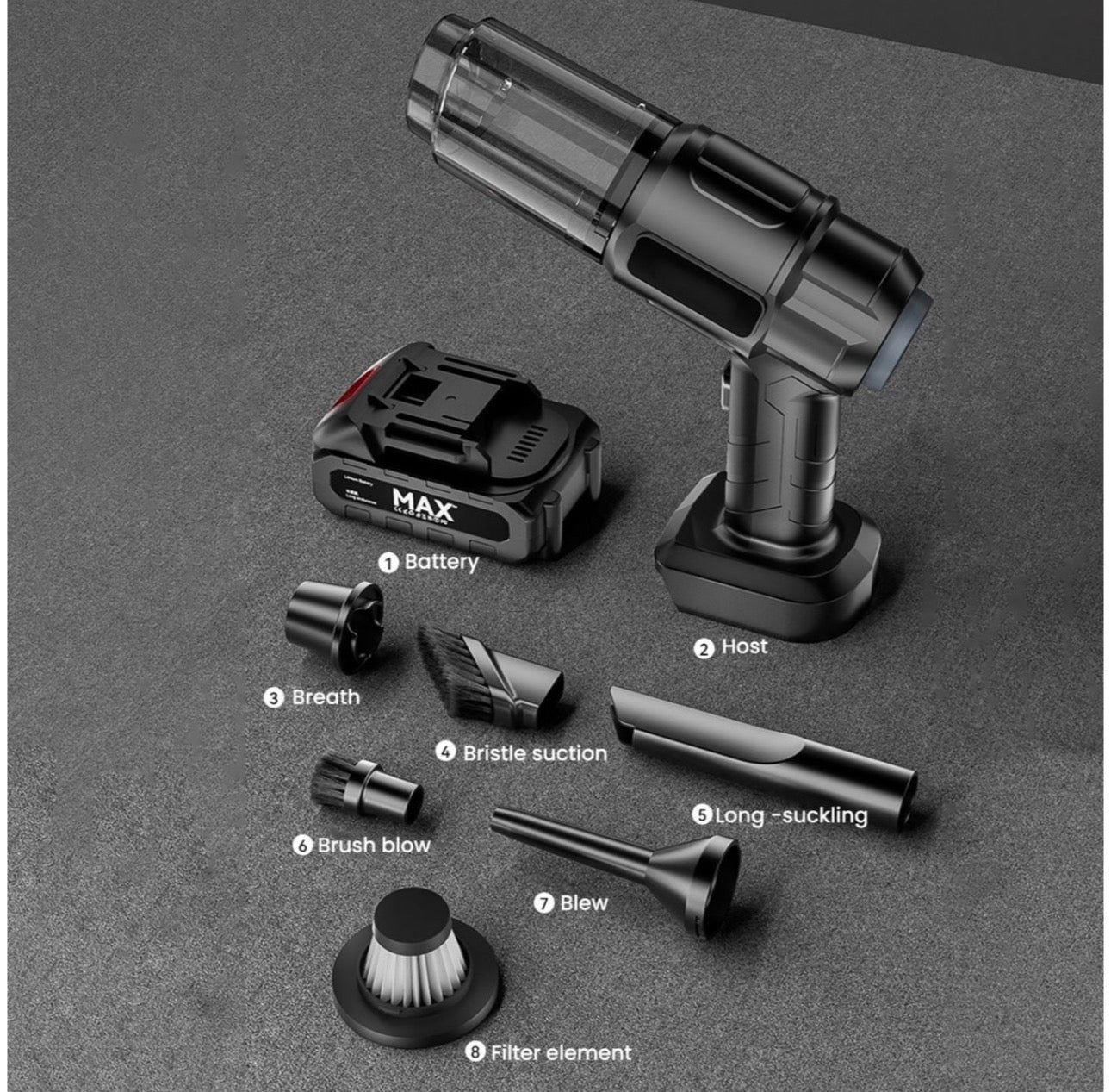 Multifunctional 4-1 Portable Vacuum Cleaner