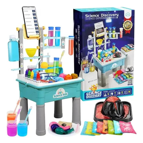 Science Experiments for Kids with Science Table and Smartphone Stand