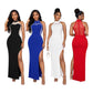 Ladies Maxi Evening Dress with Stones and Rhinestones-Various Options