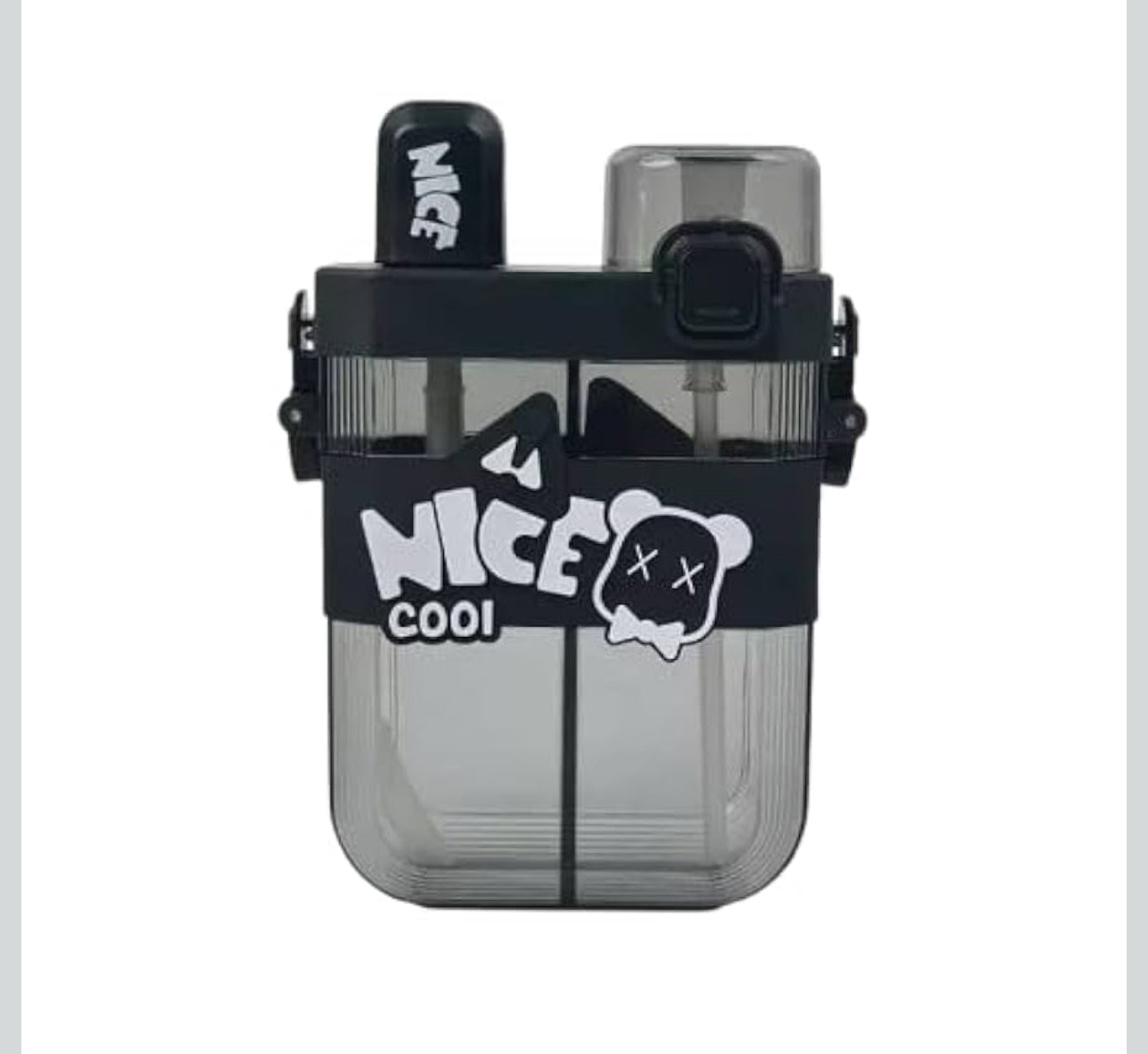 Mkids Double-Compartment Children’s Water Bottle – 620ml with Strap
